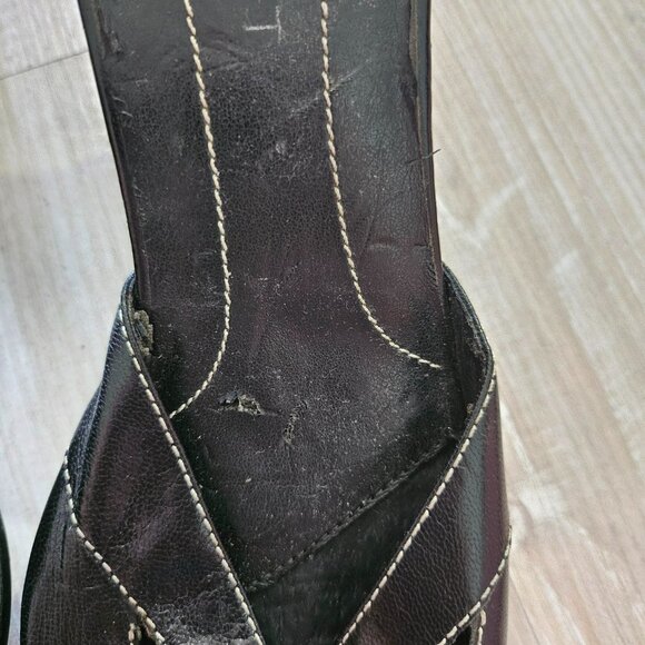 Nine West Black Mule Heels - Size 8 - Picture 8 of 8